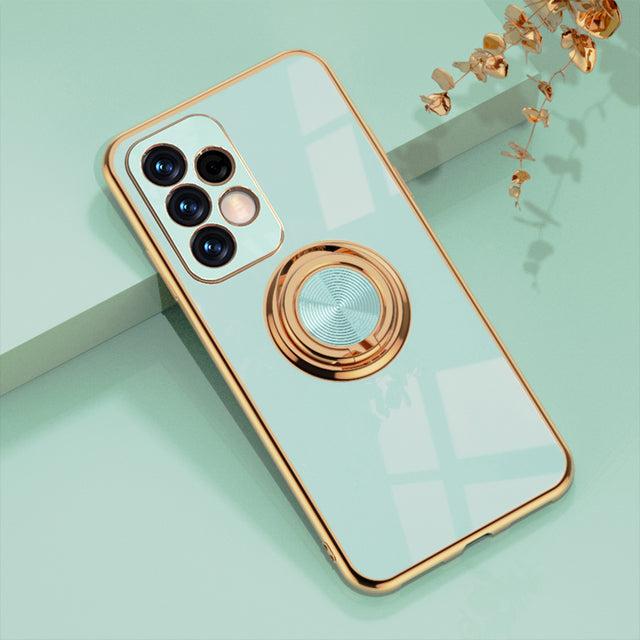 Phone Case with Ring Holder and Magnetic Car Mount Function for Samsung Galaxy Models Protective | Sansoti