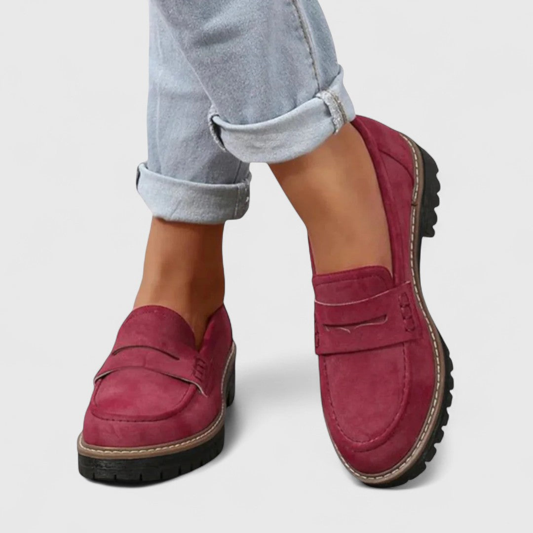 Instap Loafers met Platformzool Dames Schoenen Pennystrap Dikke Zool Comfortabel Casual Dagelijks Gebruik | Sansoti
