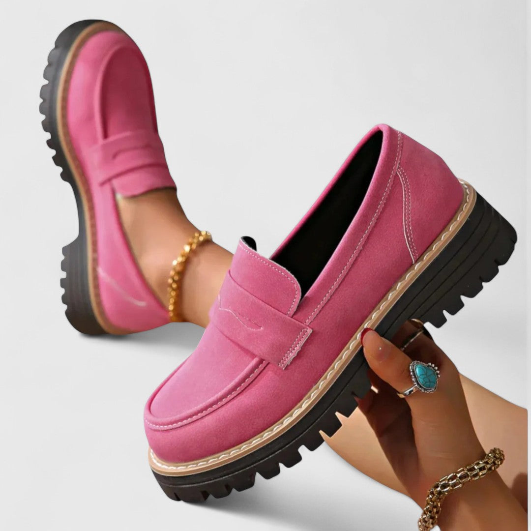 Instap Loafers met Platformzool Dames Schoenen Pennystrap Dikke Zool Comfortabel Casual Dagelijks Gebruik | Sansoti
