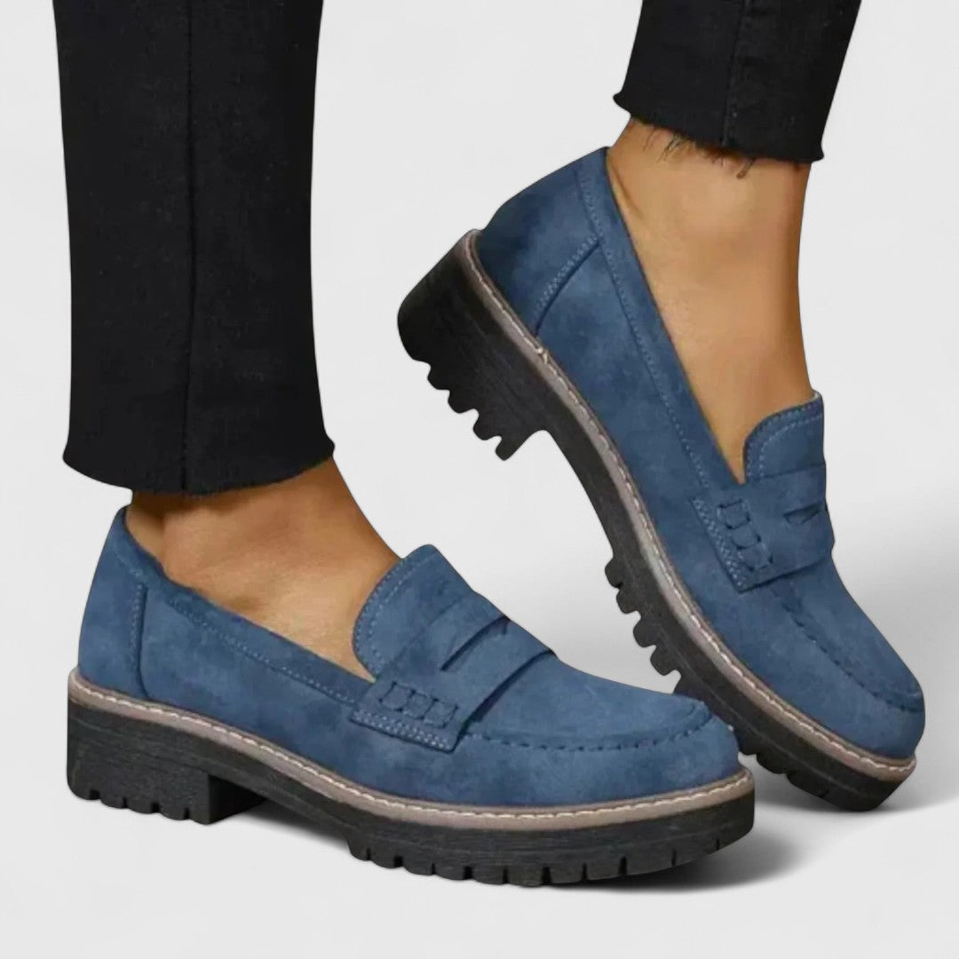 Instap Loafers met Platformzool Dames Schoenen Pennystrap Dikke Zool Comfortabel Casual Dagelijks Gebruik | Sansoti