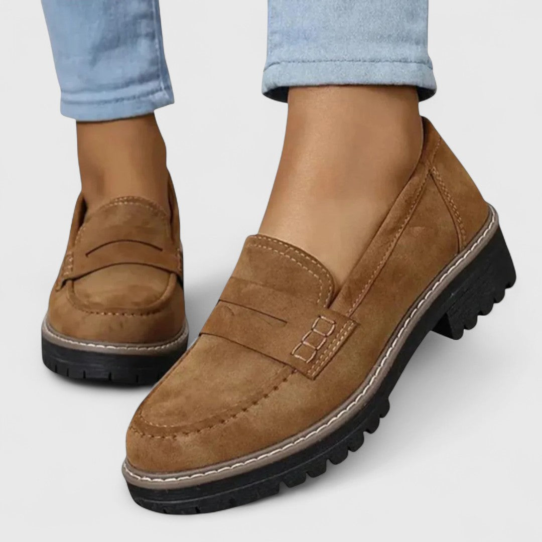 Instap Loafers met Platformzool Dames Schoenen Pennystrap Dikke Zool Comfortabel Casual Dagelijks Gebruik | Sansoti