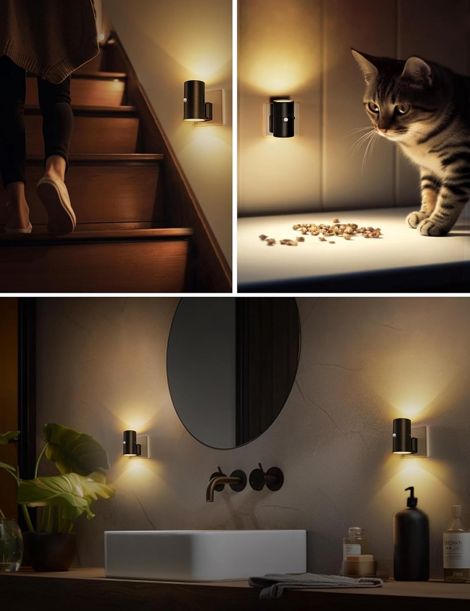 Dimmable LED Socket Lamp Warm White 3000K Adjustable Brightness Compact Night Light for Hallway Bedroom Kids Room Easy Installation without Tools | Sansoti