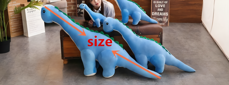 Plüsch-Dinosaurier-Kuscheltier stehend XXL Diplodocus Kinderzimmer Jungenzimmer Mädchenzimmer Weiches Dino-Spielzeug Dekoration | Sansoti