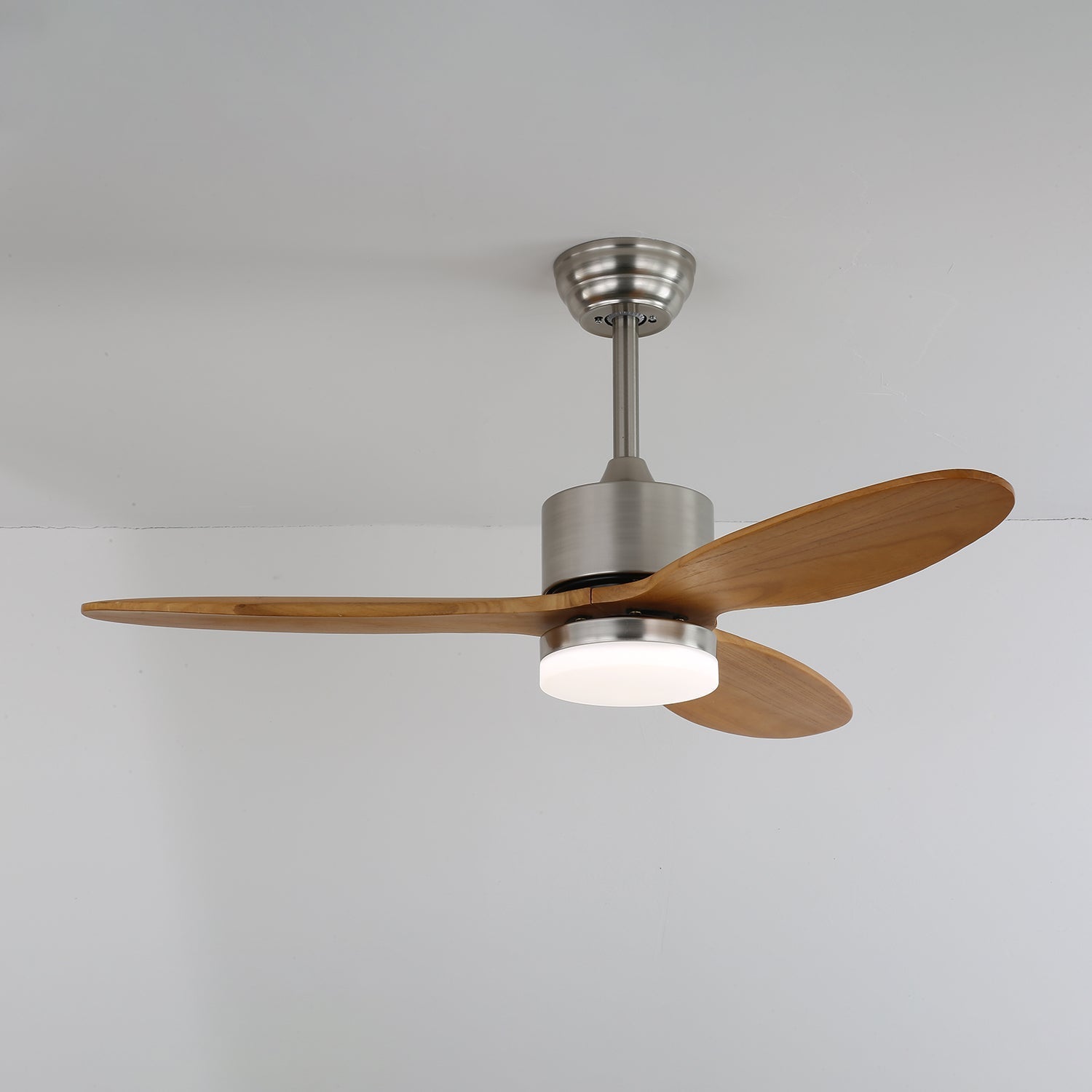 Elara Ceiling Fan with Lighting — Minimalist Design with Wooden Blades for Optimal Airflow | Sansoti