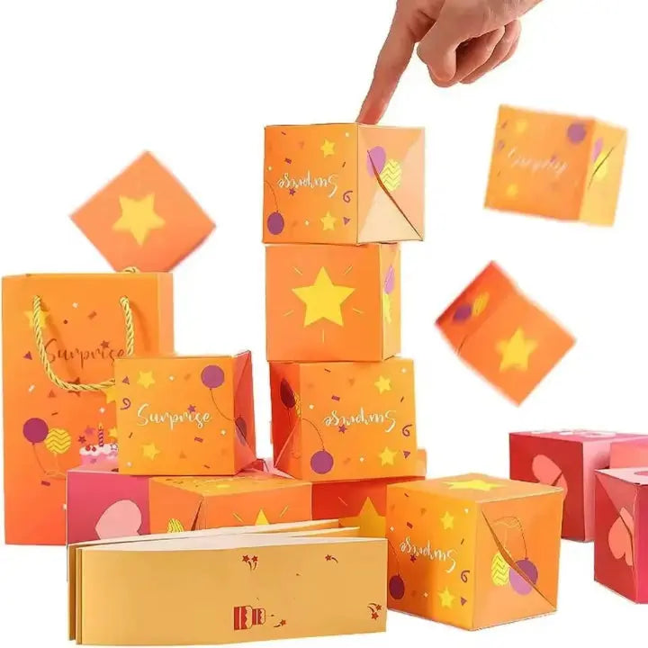 Pop-up Verrassing Geschenkdoos met Springende Boxjes – Verrassingscadeau voor Verjaardag Jubileum Valentijn | Sansoti