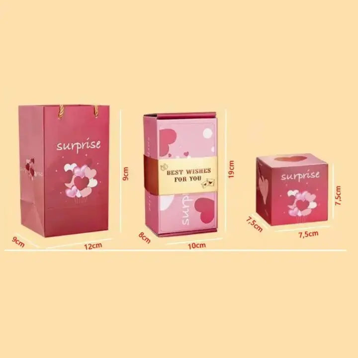 Pop-up Verrassing Geschenkdoos met Springende Boxjes – Verrassingscadeau voor Verjaardag Jubileum Valentijn | Sansoti