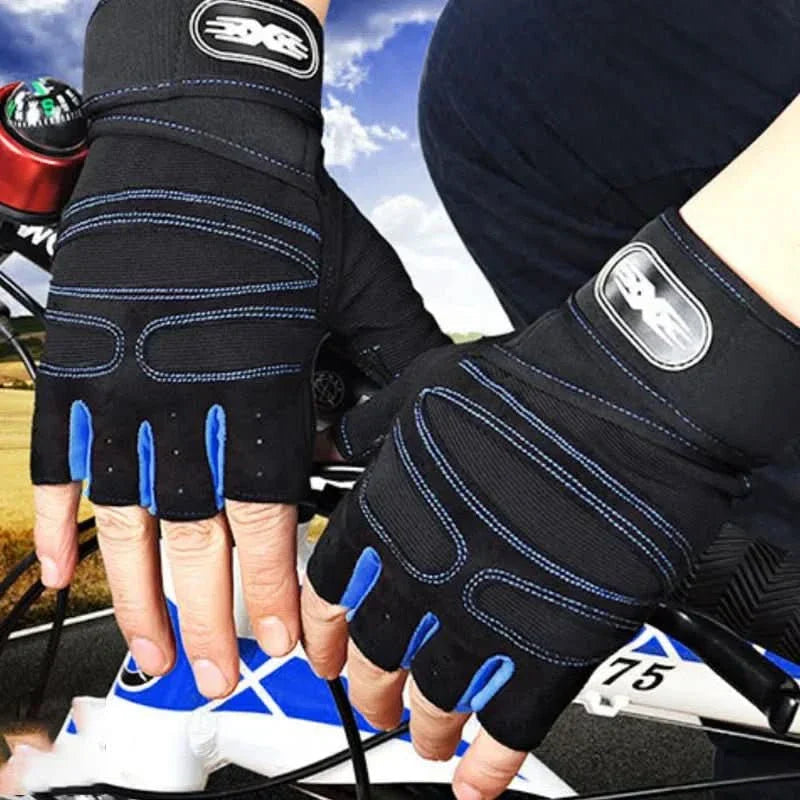 Fitness Gloves with Wrist Support and Shock Absorption for Strength Training, Cycling, Gym Workouts, and Weightlifting | Sansoti