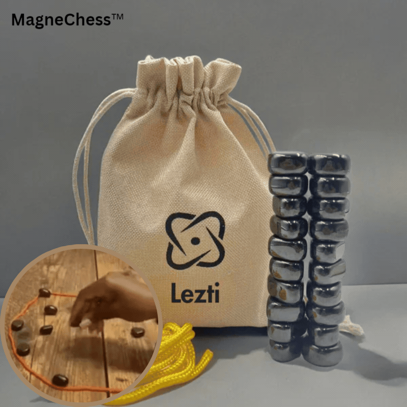 Magnetic Chess Set Foldable for Travel | Stable Magnetic Pieces Travel Chessboard Compact Storage | Sansoti
