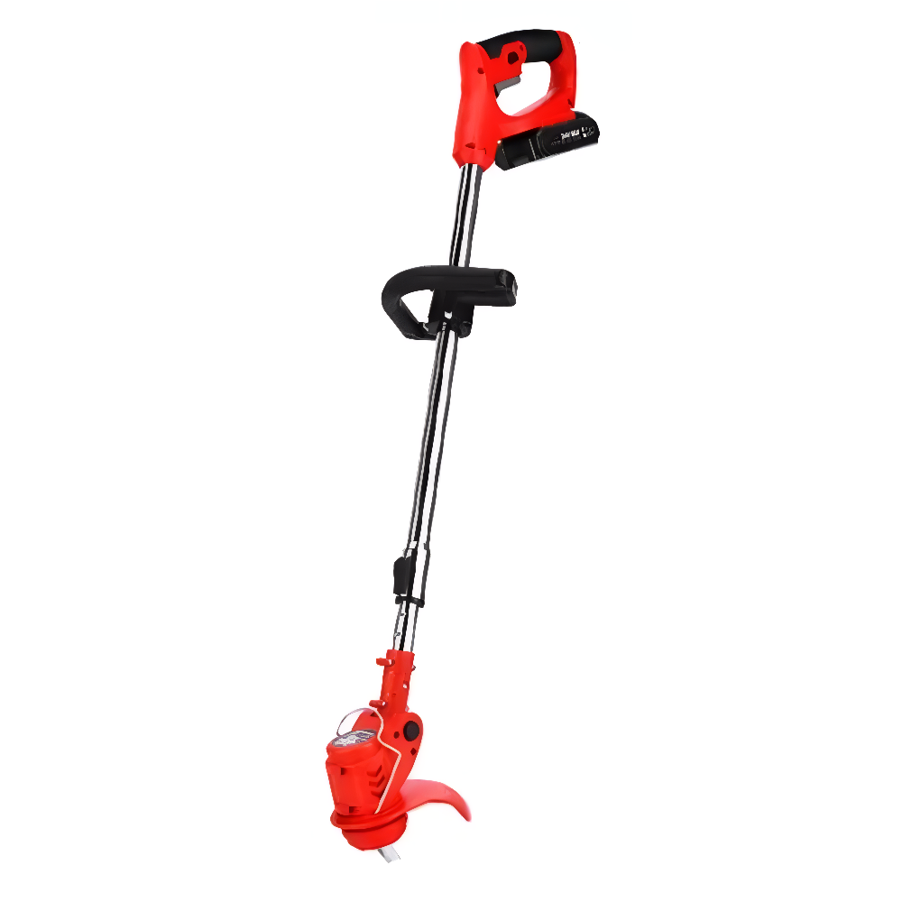 Kabelloser, wiederaufladbarer Rasentrimmer 24 V, 600 W, teleskopierbar 92–122 cm, Metallmesser, Unkrautschneider für den Garten und Rasen | Sansoti
