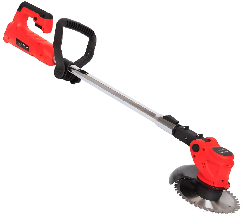 Kabelloser, wiederaufladbarer Rasentrimmer 24 V, 600 W, teleskopierbar 92–122 cm, Metallmesser, Unkrautschneider für den Garten und Rasen | Sansoti