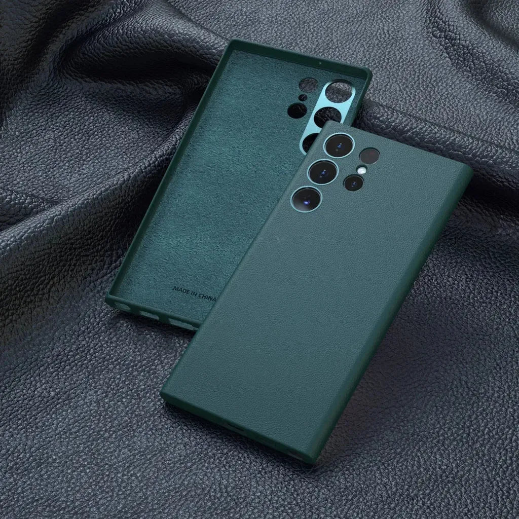Lederen Telefoonhoesje Premium Bescherming met Verhoogde Rand voor Camera en Scherm Stijlvol Duurzaam | Sansoti