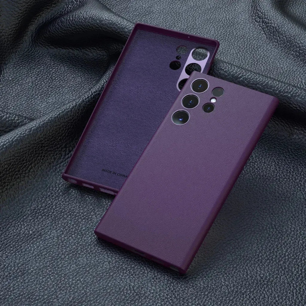 Lederen Telefoonhoesje Premium Bescherming met Verhoogde Rand voor Camera en Scherm Stijlvol Duurzaam | Sansoti