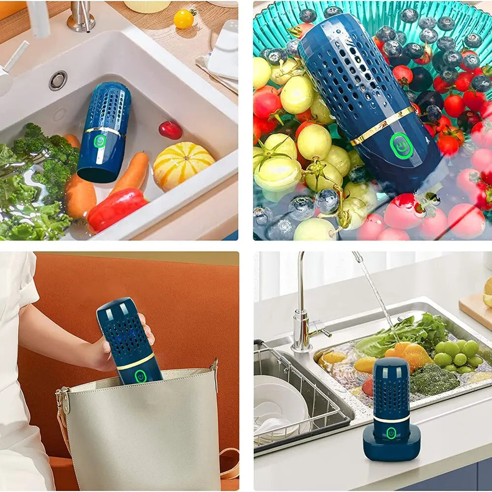 Draadloze Groente- en Fruitreiniger met Hydroxy-Ion Technologie – Compact Oplaadbaar Desinfectie-Apparaat voor Verse en Veilige Voeding | Sansoti