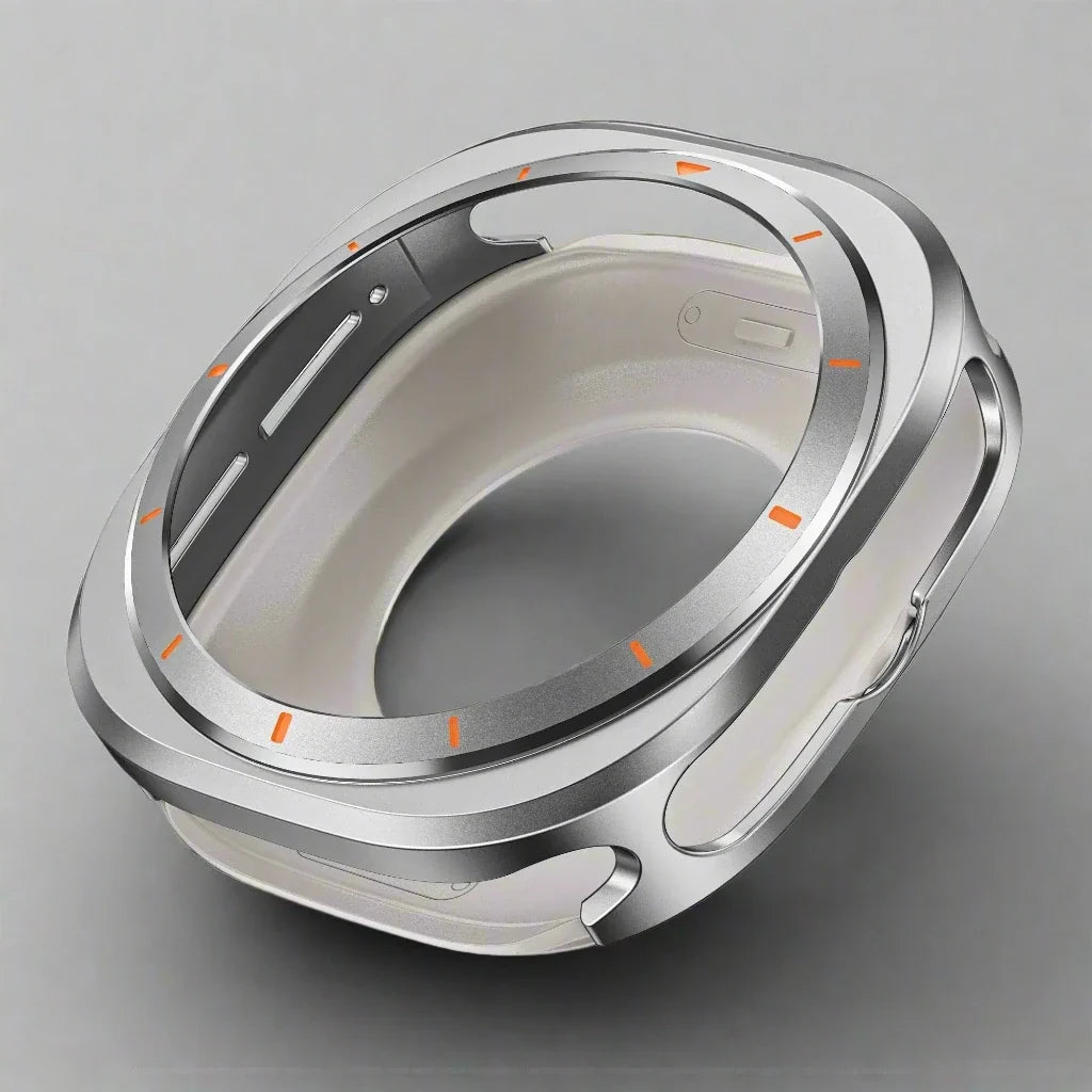 Smartwatch Protective Case Titanium Alloy 47mm Screen Housing Band Compatible Watch Accessory Stylish | Sansoti