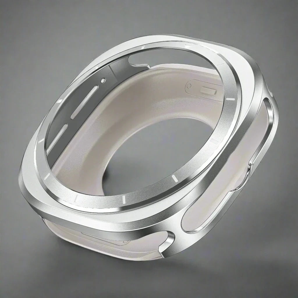 Smartwatch Protective Case Titanium Alloy 47mm Screen Housing Band Compatible Watch Accessory Stylish | Sansoti
