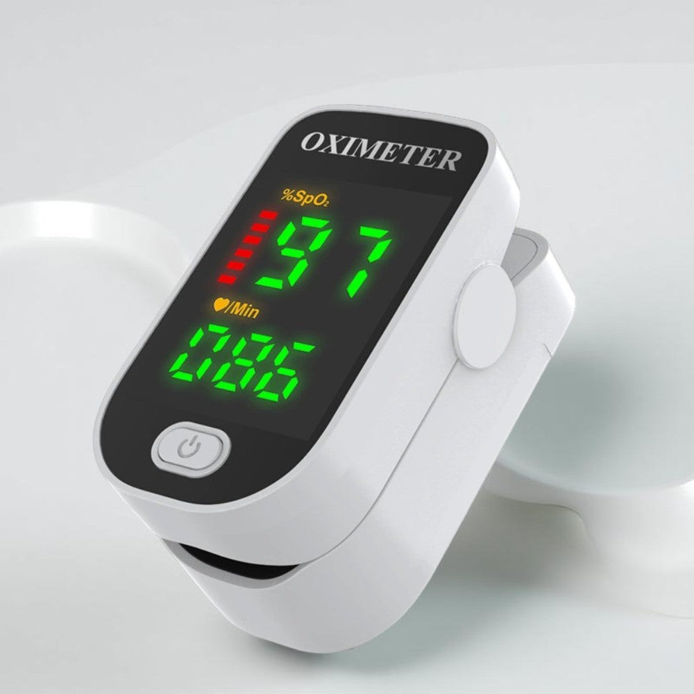 Vingerpulsoximeter Digitaal Saturatiemeter Hartslag Zuurstof Thuis Onderweg Gezondheidsmeting Compact | Sansoti