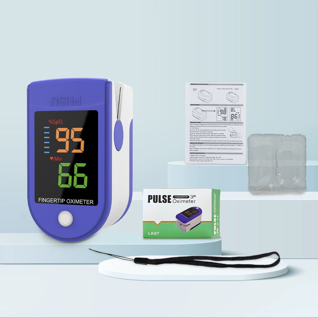 Vingerpulsoximeter Digitaal Saturatiemeter Hartslag Zuurstof Thuis Onderweg Gezondheidsmeting Compact | Sansoti