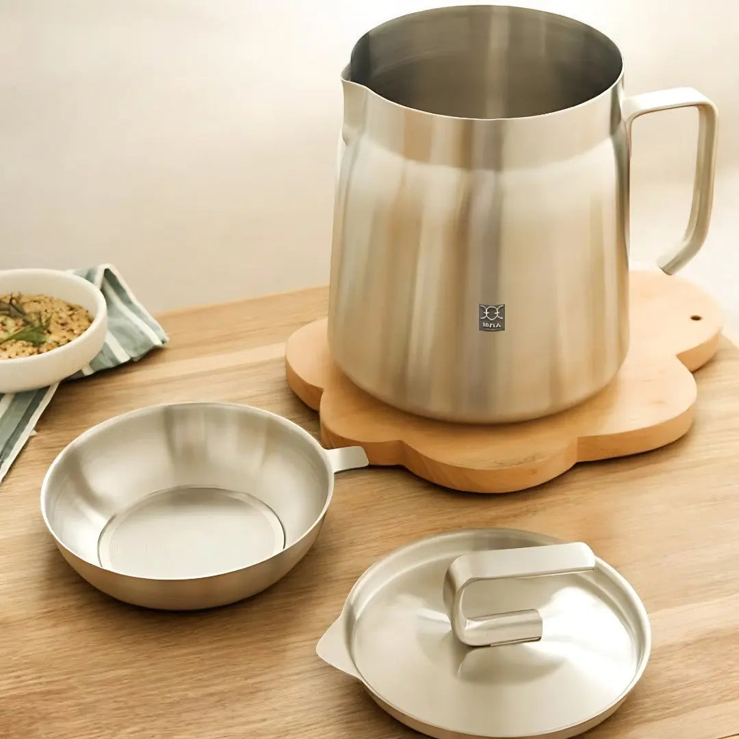 Friteuse Inox Filtre Intégré Réutilisation Huile 2-en-1 Tamis Friture Cuisine | Restfield