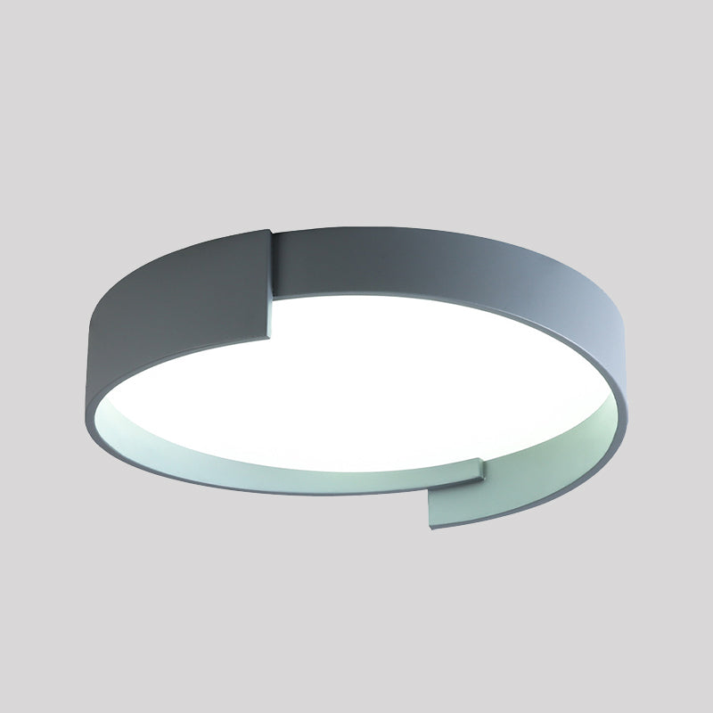 Doppelte LED-Deckenleuchte mit runder Metalloberfläche, moderne dimmbare Beleuchtung, Weiß, Grau, Grün, Gold, Wohnzimmer | Sansoti