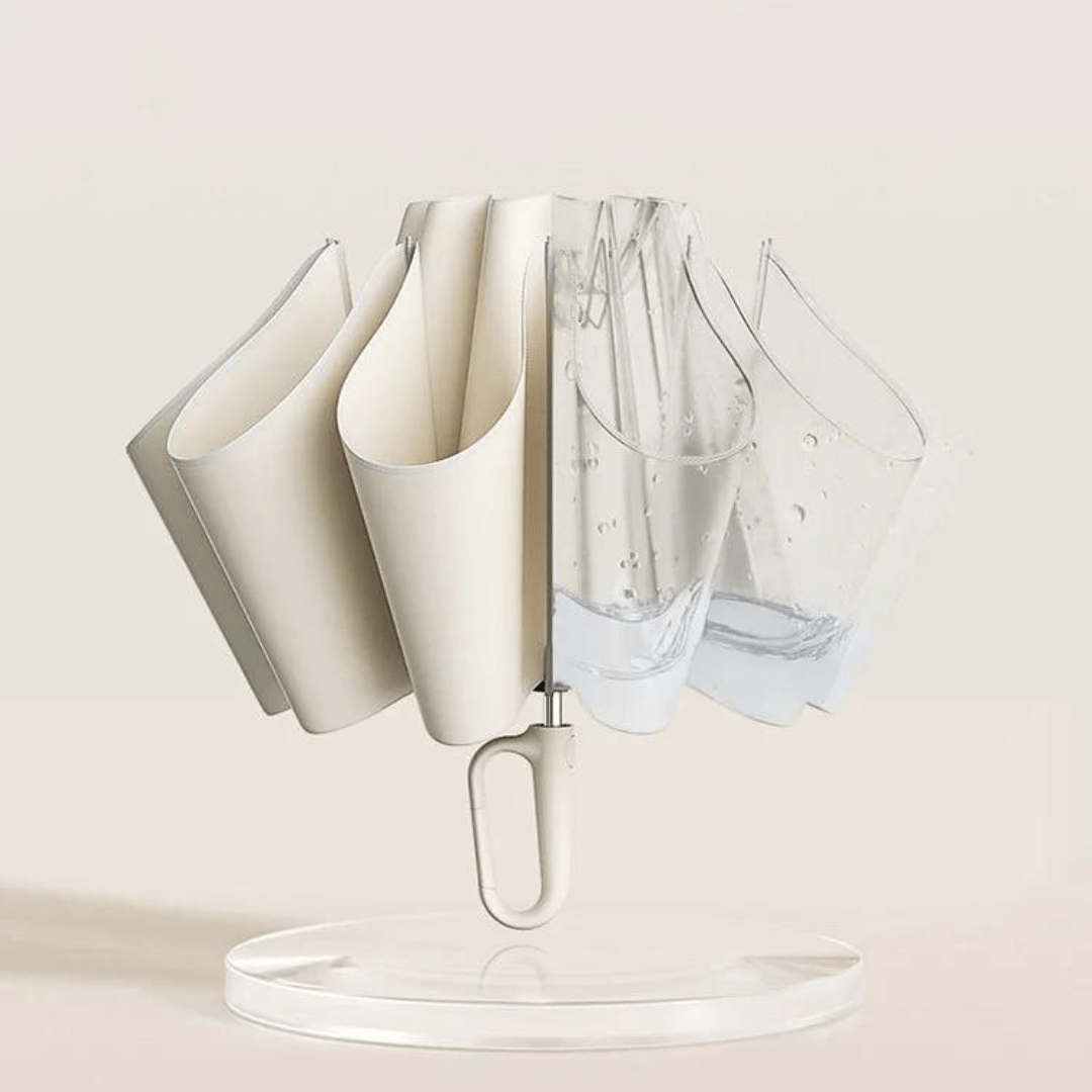 Automatische Opvouwbare Paraplu – Windbestendig Frame – Compact & Sterk – Knopdrukmechanisme – Waterafstotend Doek – Regenparaplu voor Stad & Reis | Sansoti