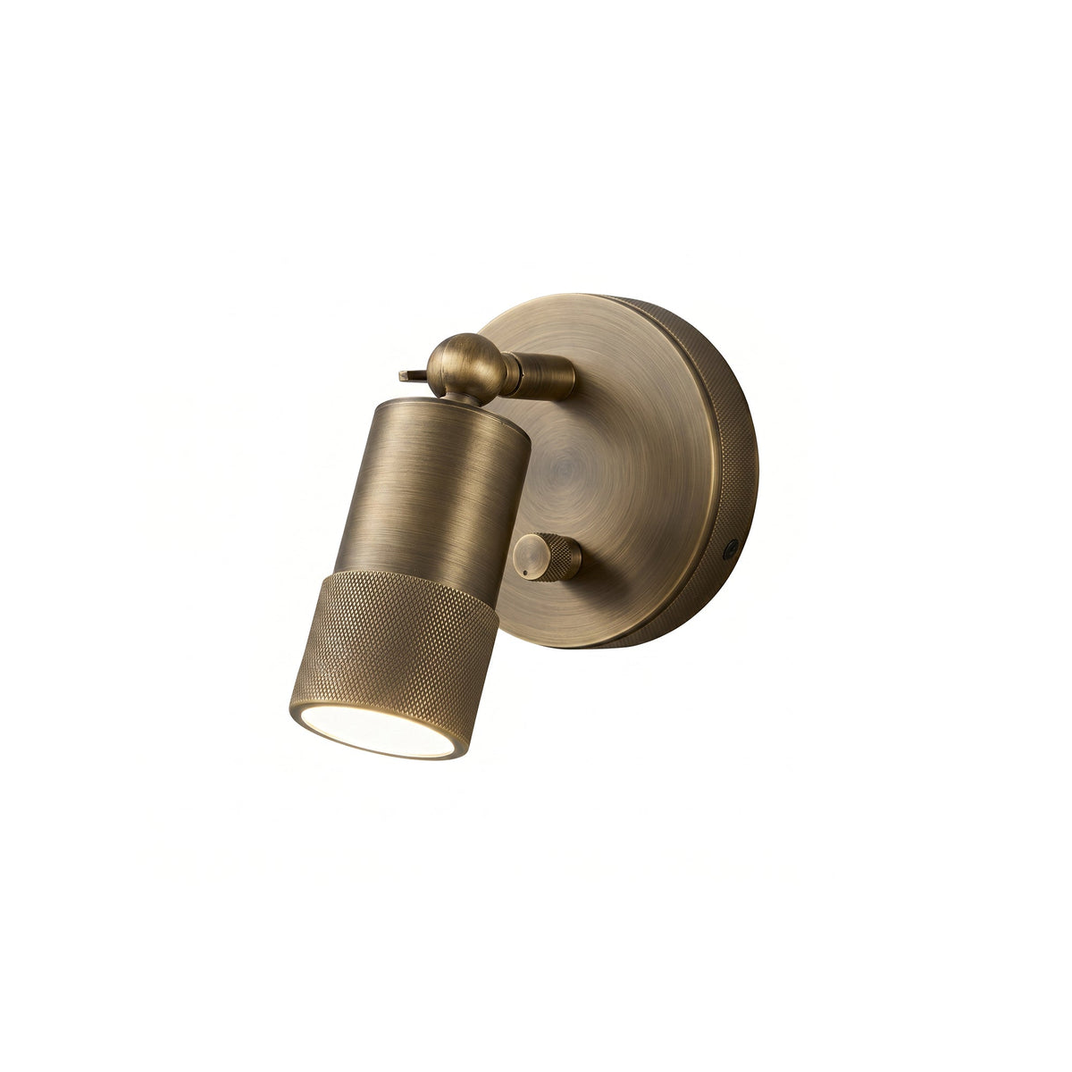 Antique Brass Wall Lamp Integrated LED Lighting Hardwired Warm Light 4500K for Living Room Hallway Bedroom | Sansoti