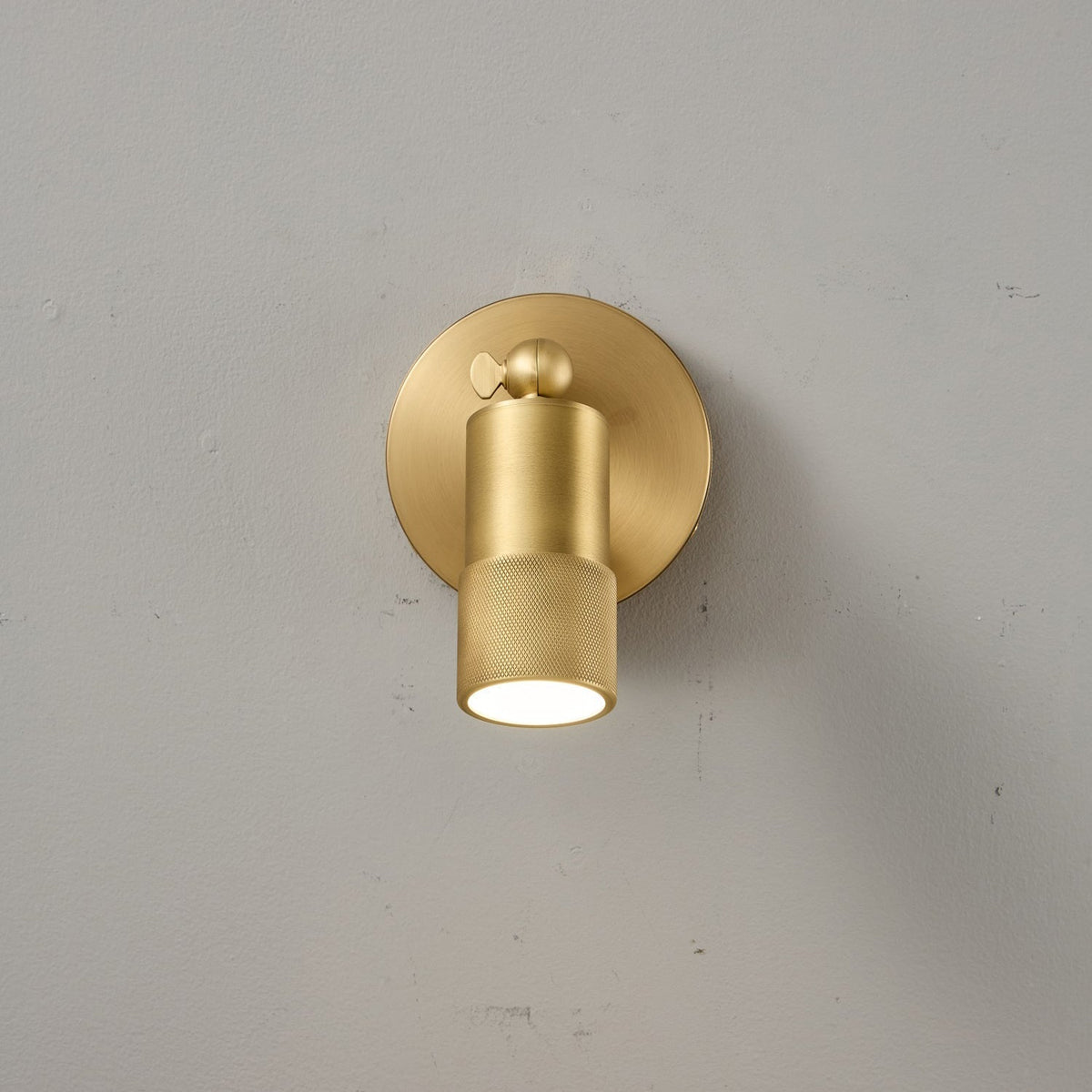 Antique Brass Wall Lamp Integrated LED Lighting Hardwired Warm Light 4500K for Living Room Hallway Bedroom | Sansoti