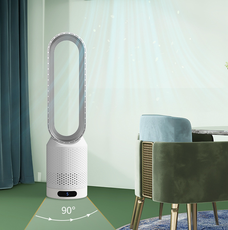 Draagbare Torenventilator 3-in-1 met Luchtzuivering Verneveling 90° Oscillatie 8 Standen Wit voor Huis en Kantoor | Sansoti