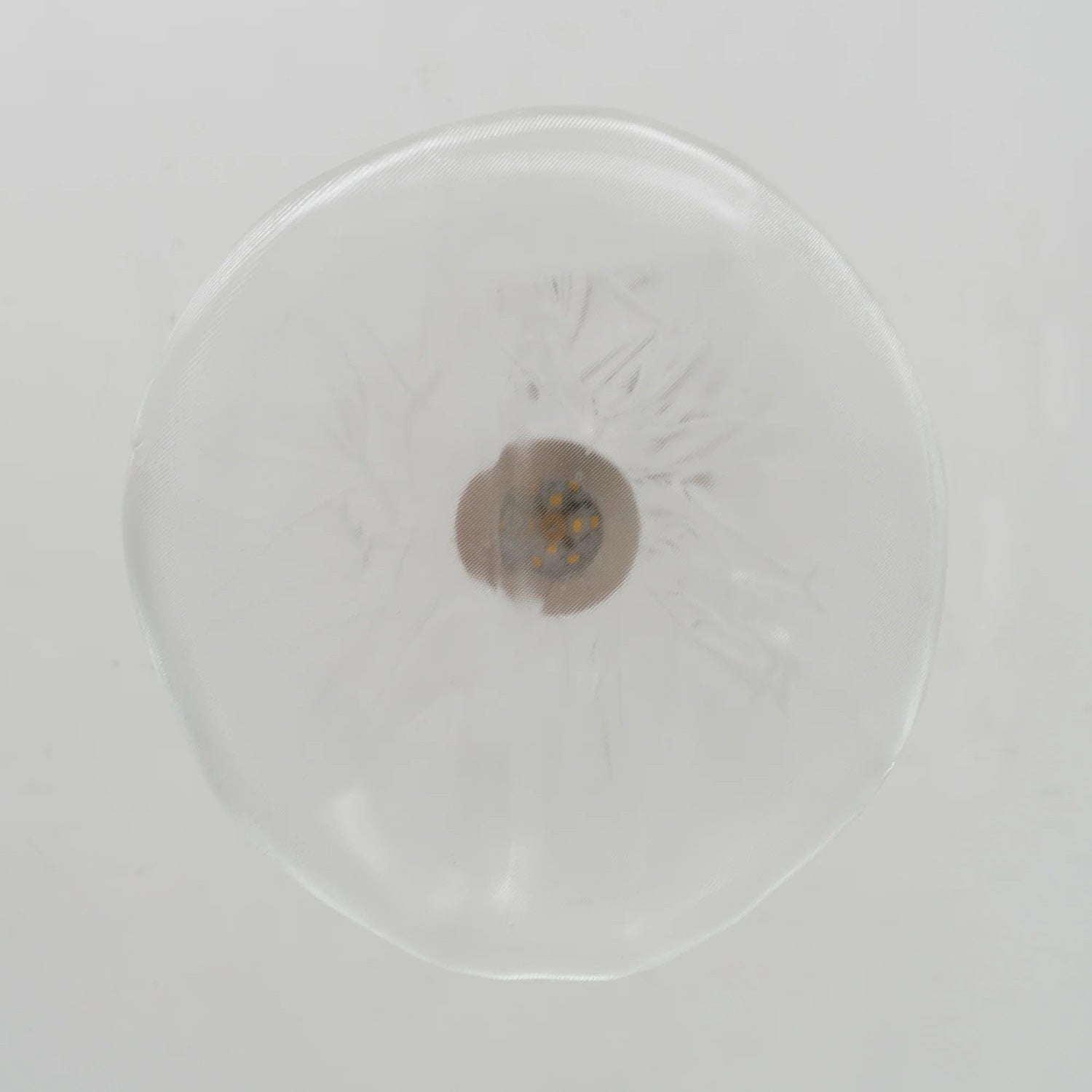 Glazen Hanglamp met Organische Textuur Transparant Rookgrijs Amber | Sansoti