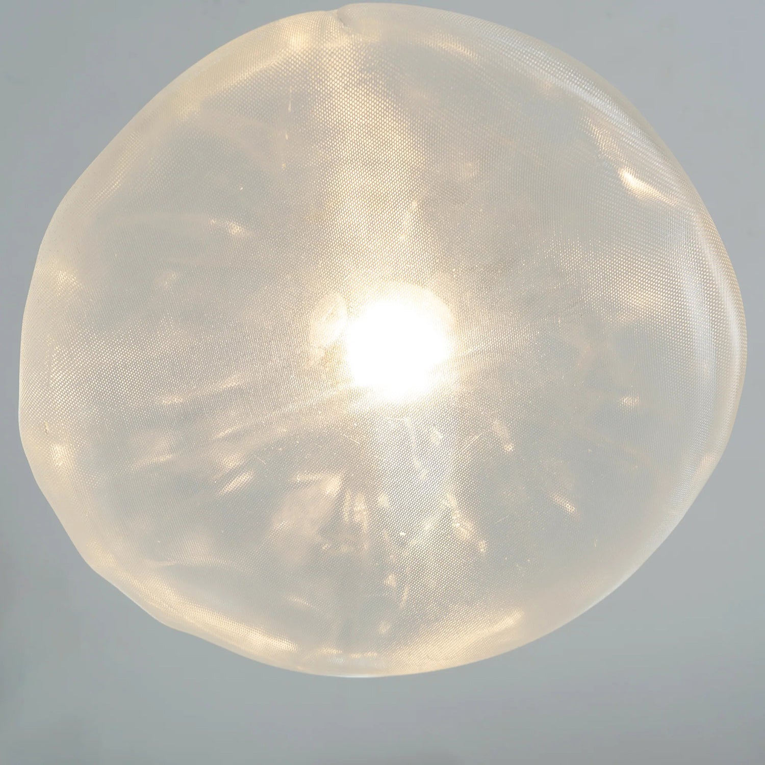Glazen Hanglamp met Organische Textuur Transparant Rookgrijs Amber | Sansoti