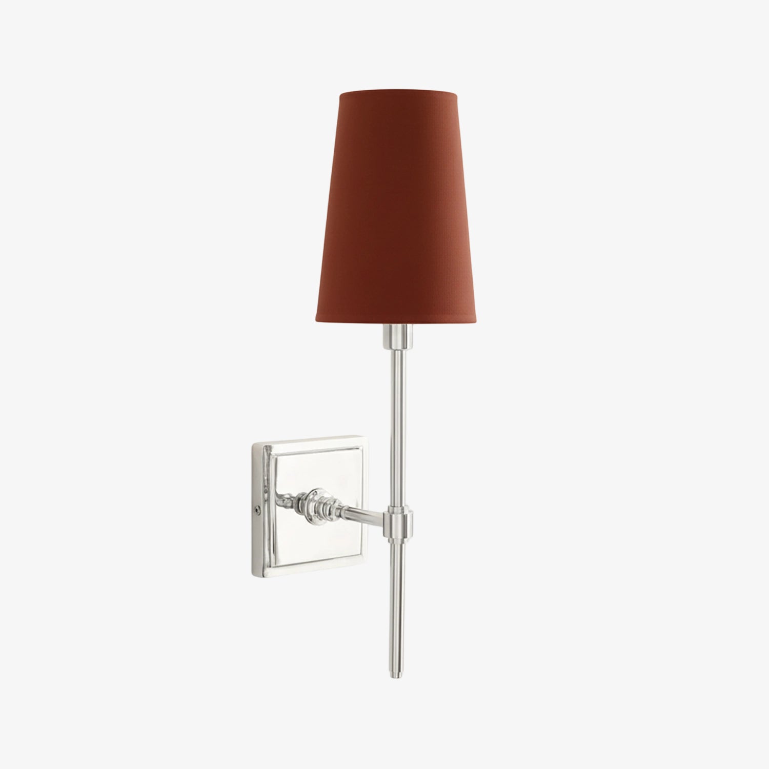 Wandlamp met linnen kap - retro metalen wandverlichting voor slaapkamer en gang | Sansoti