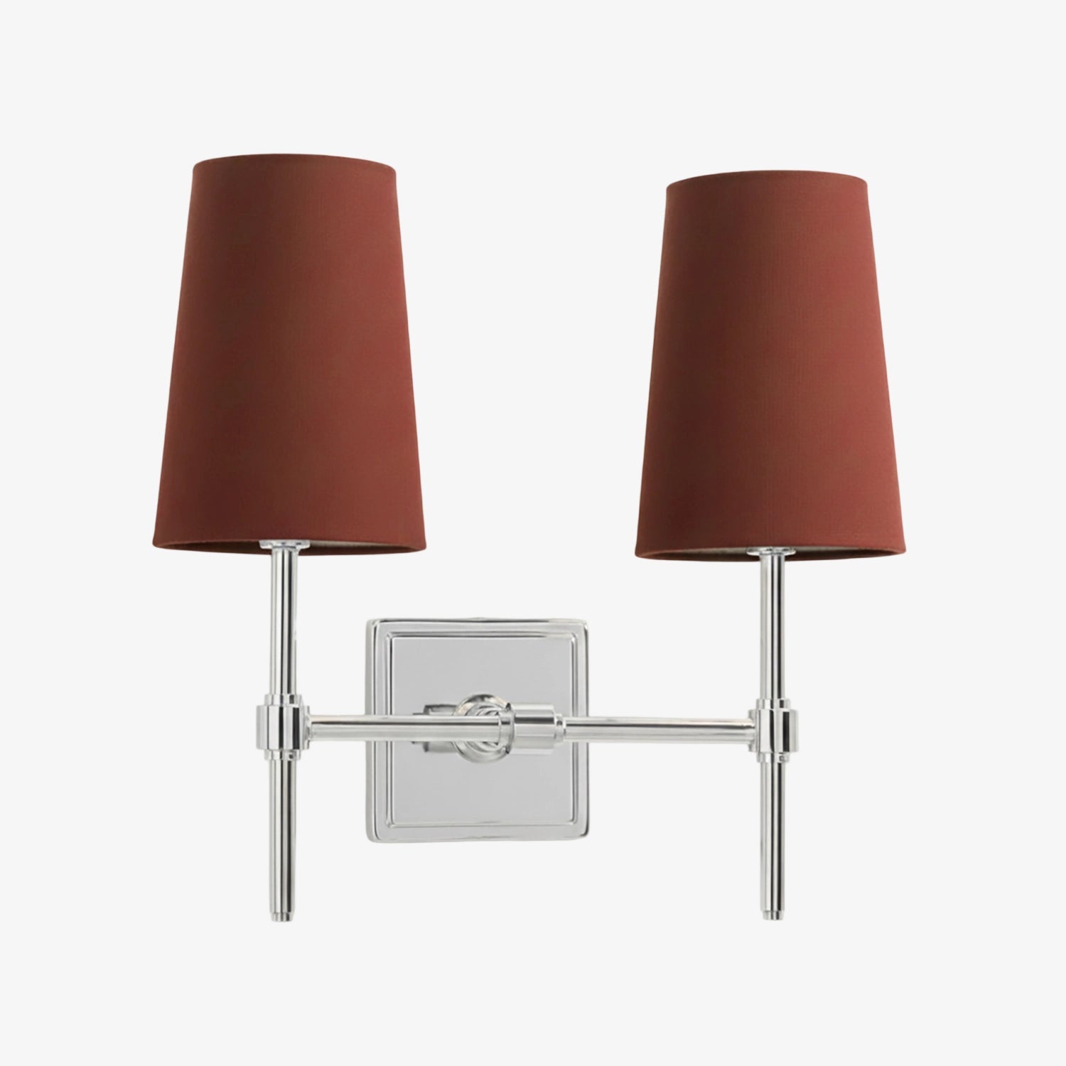 Wandlamp met linnen kap - retro metalen wandverlichting voor slaapkamer en gang | Sansoti