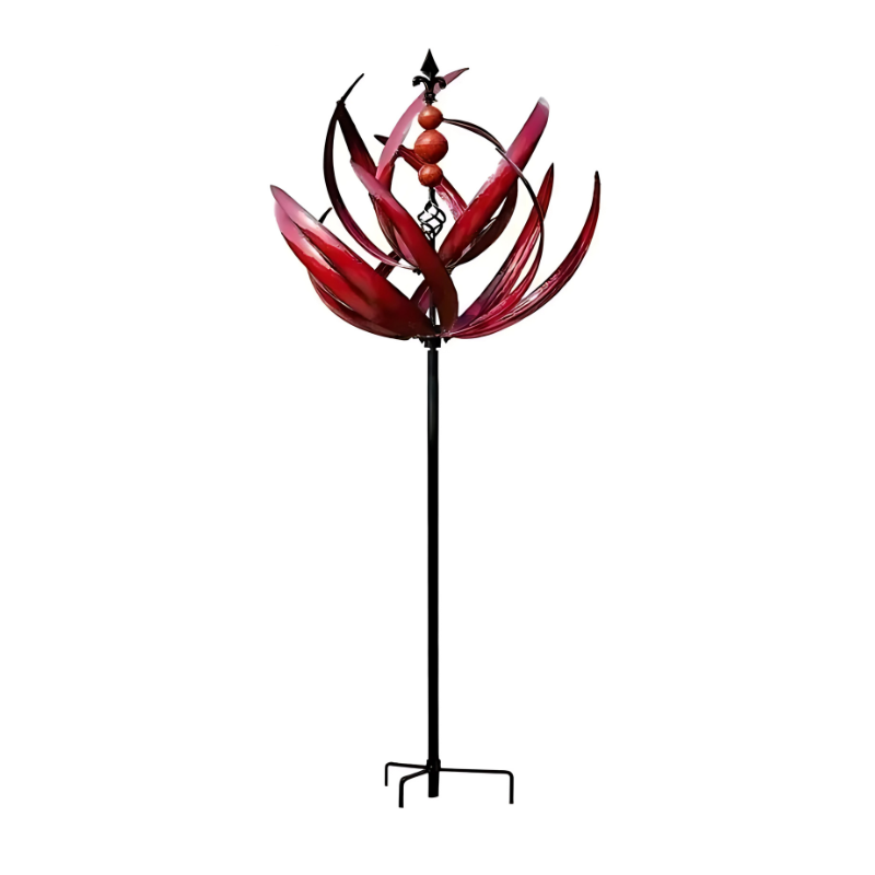 Dekoratives Windspiel für den Garten – Drehendes Metall-Gartenornament mit Reflektion | Restfield