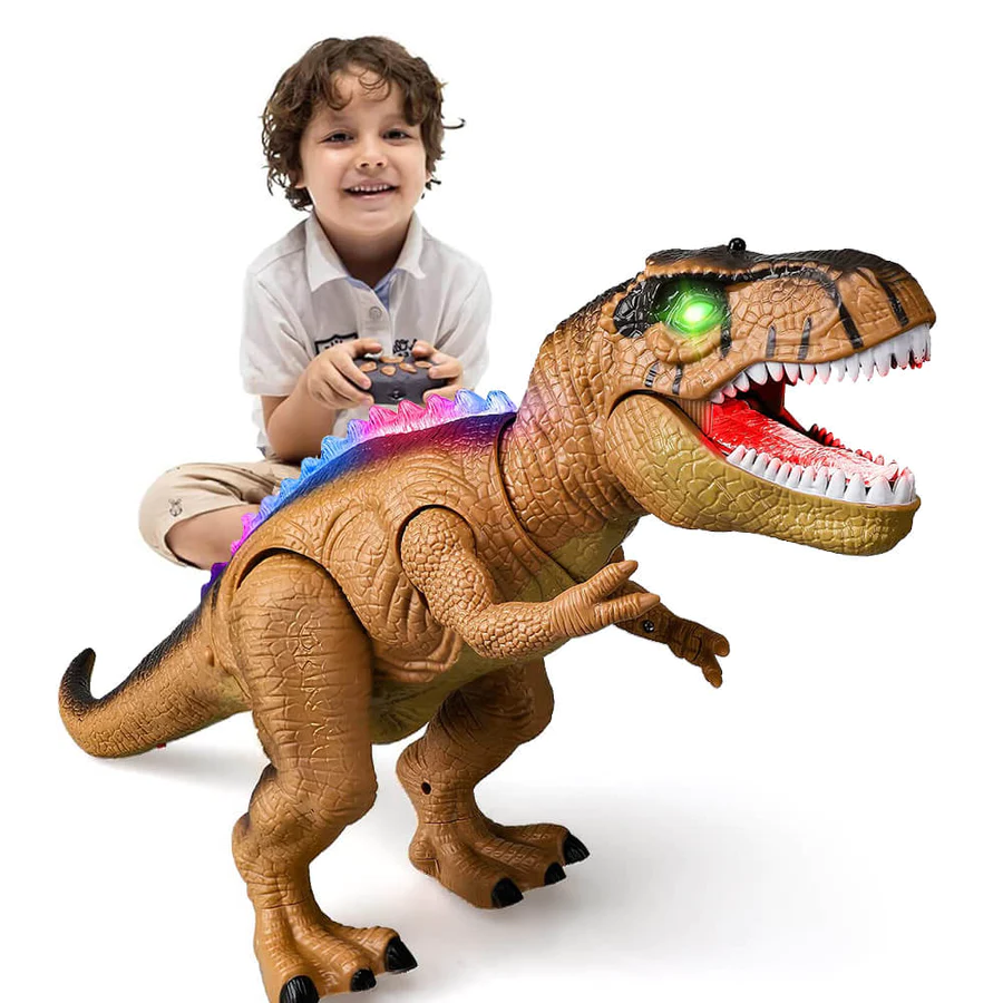 Interactieve Lopende Dinosaurus met Afstandsbediening en LED-Verlichting – Realistische T-Rex voor Kinderen | Sansoti