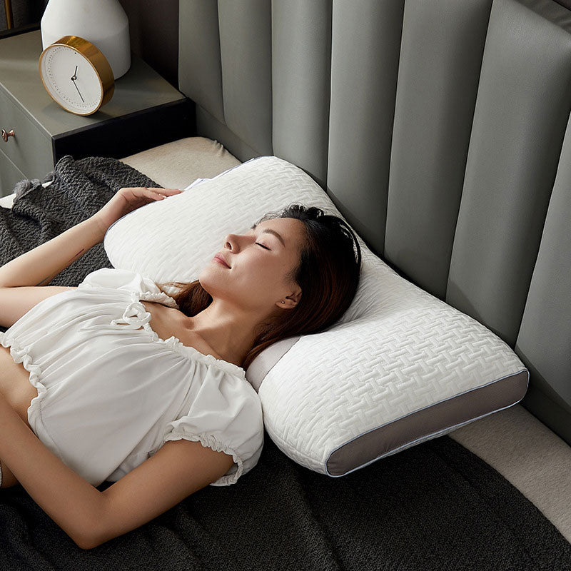 Ergonomisch Contour Nekkussen 74x45x15cm - Geheugenfoam voor Optimale Nekondersteuning - Perfect voor Zij- en Rugslaper | Sansoti