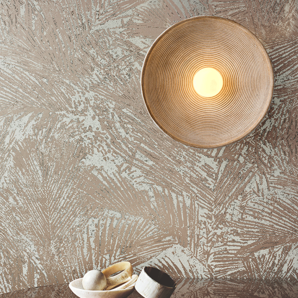 Japandi Wandlamp Hout Glas Rond Retro Vintage 27cm Woonkamer Slaapkamer Hal | Sansoti