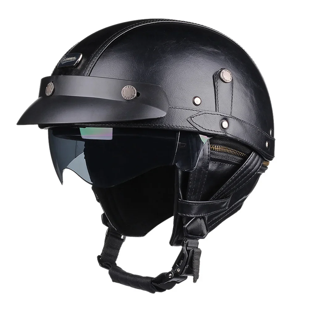 Klassieke Retro Motorhelm ABS Constructie Snelsluiting Geschikt voor Dagelijks Gebruik Touren Comfortabele Pasvorm | Sansoti