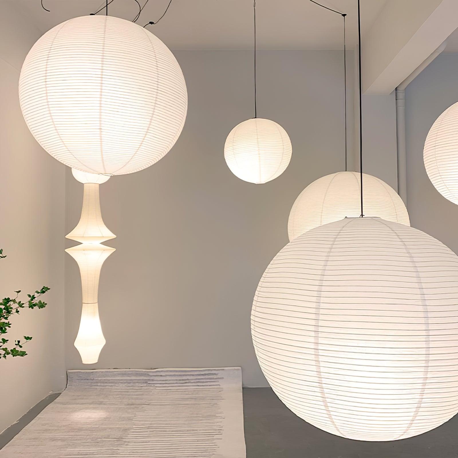 Japanse Mulberry Paper Hanglamp — Handgemaakte Washi Lampenkap Bol Sfeerverlichting | Sansoti