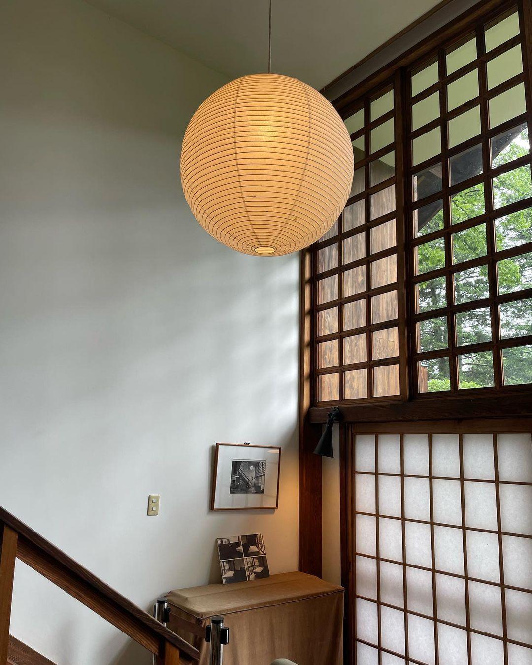 Japanse Mulberry Paper Hanglamp — Handgemaakte Washi Lampenkap Bol Sfeerverlichting | Sansoti