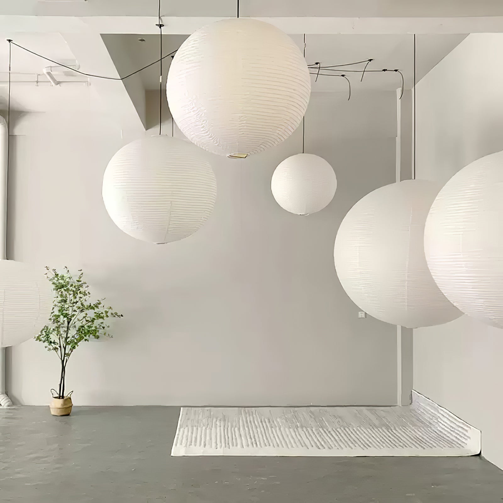 Japanse Mulberry Paper Hanglamp — Handgemaakte Washi Lampenkap Bol Sfeerverlichting | Sansoti
