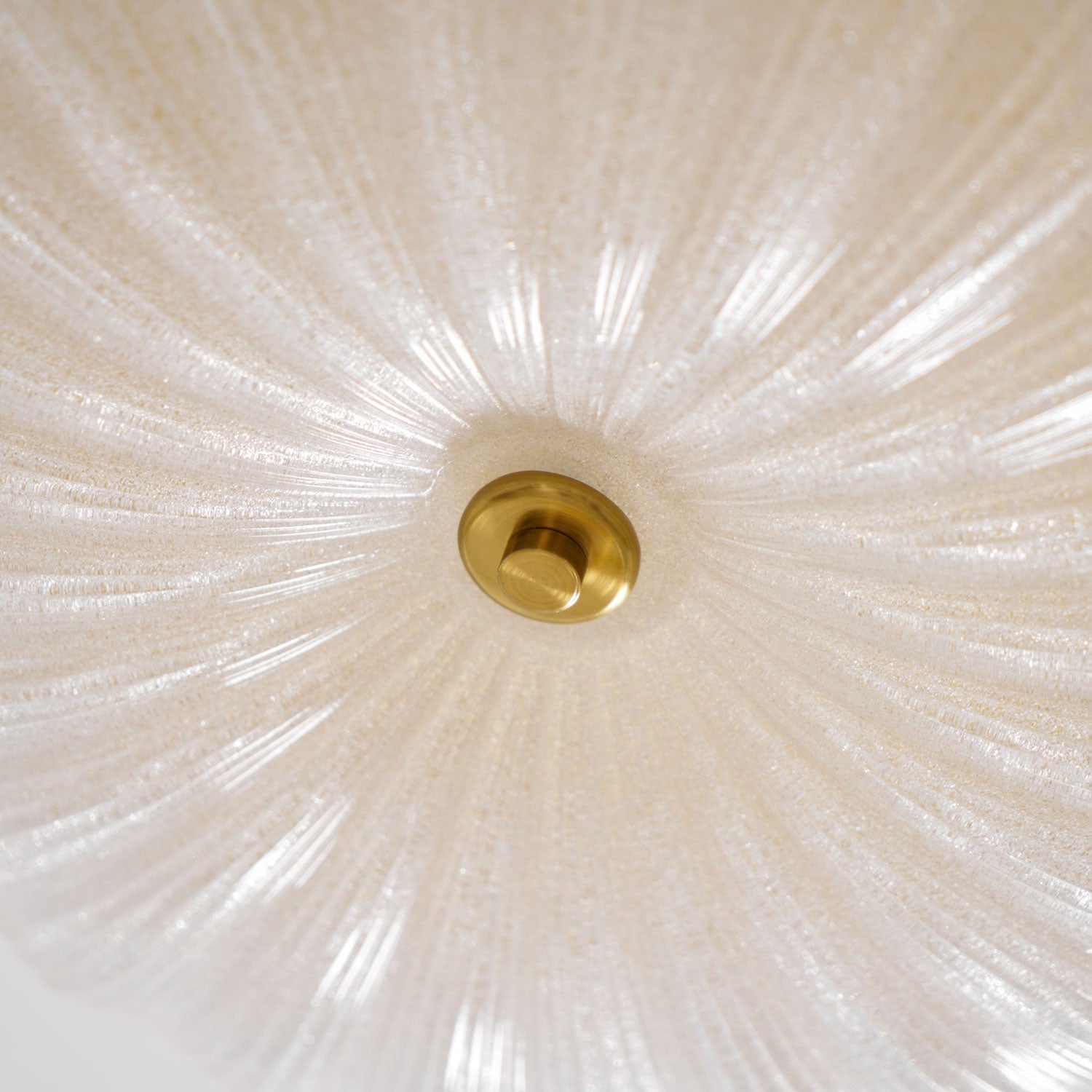 Glazen Plafondlamp met Geribbelde Textuur – Warm Dimbaar Licht voor Slaapkamer en Woonkamer – ø 20 tot 50 cm | Sansoti