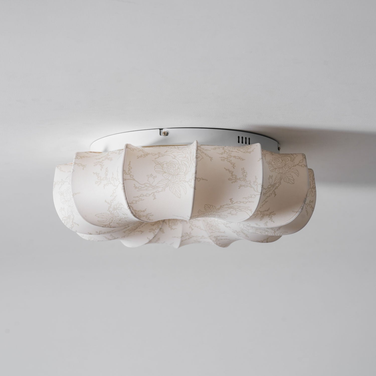 Stoffen Plafondlamp met Bloemenpatroon Natuurlijke Sfeerverlichting Scandinavisch Design Woon- en Slaapkamer Verlichting | Sansoti
