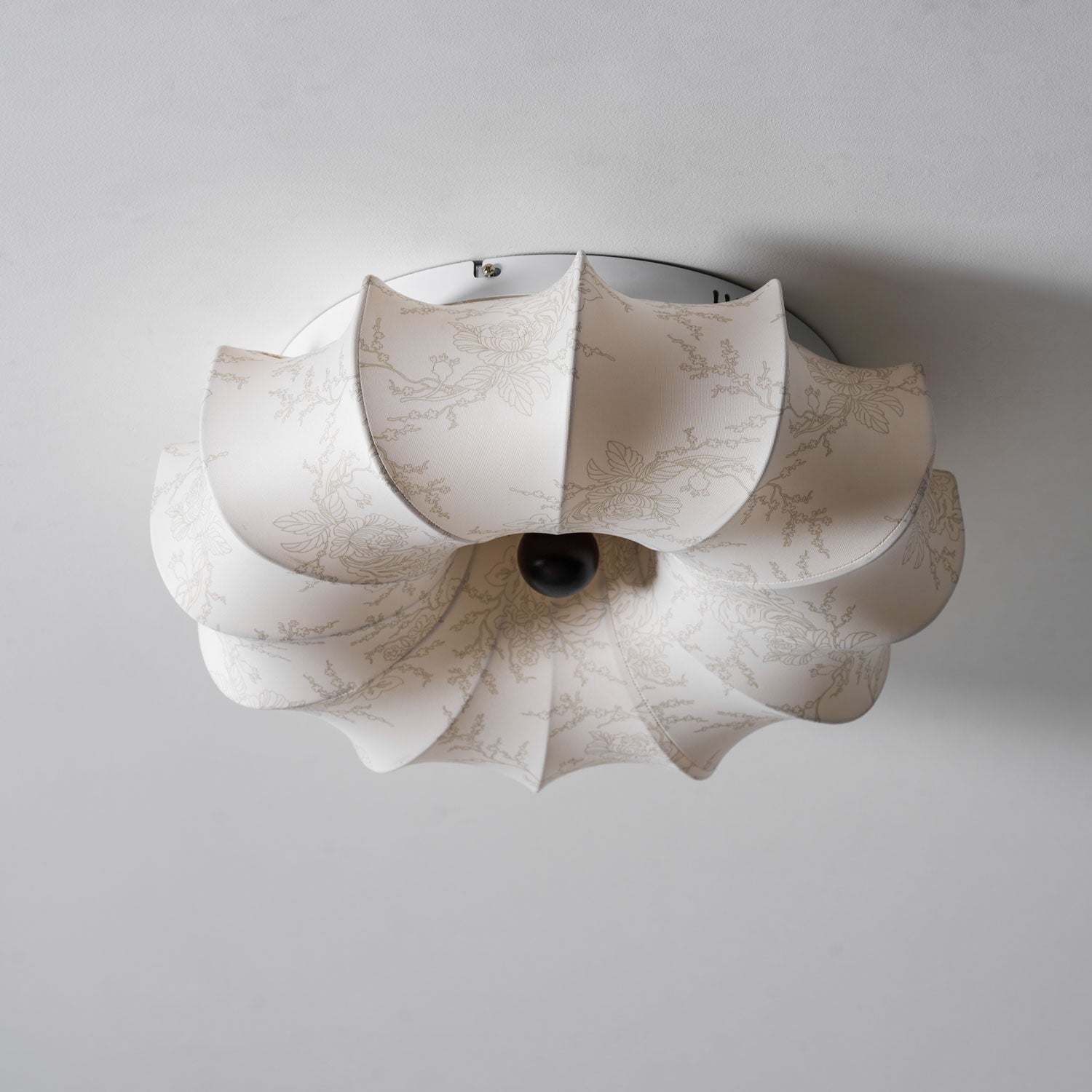 Stoffen Plafondlamp met Bloemenpatroon Natuurlijke Sfeerverlichting Scandinavisch Design Woon- en Slaapkamer Verlichting | Sansoti