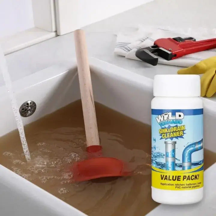 Afvoerreiniger Poeder 110g Keuken Bad Douche Toilet PVC Buizen Haar Vet Zeep Verstoppingen Oplossen Zonder Schrobben | Sansoti