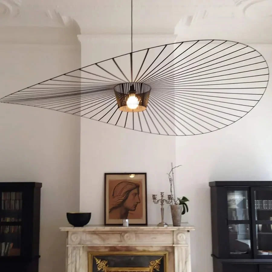Suspension Chapeau de Paille Design Moderne Élégant Métal 150cm Réglable | Restfield