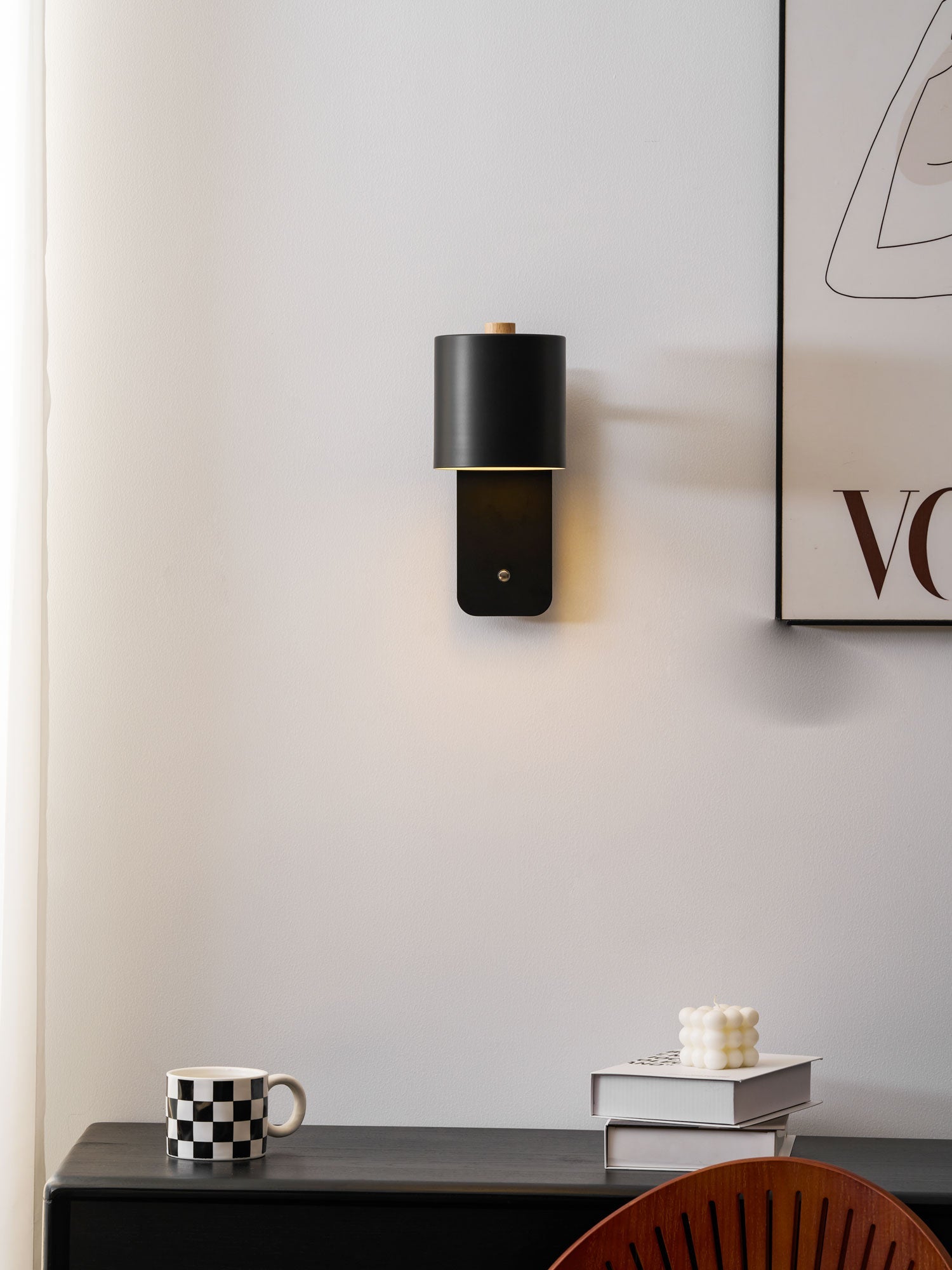 Draaibare Wandlamp Oplaadbaar USB-C 350° Rotatie Dimbaar Touch 4 Kleuren | Sansoti