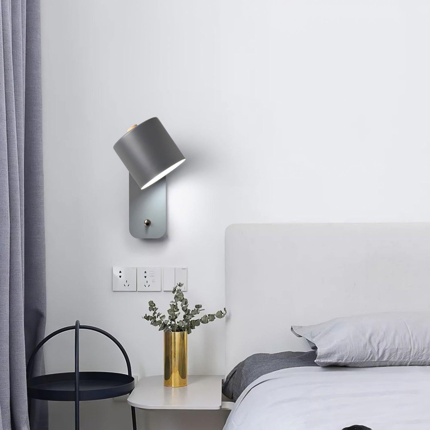 Draaibare Wandlamp Oplaadbaar USB-C 350° Rotatie Dimbaar Touch 4 Kleuren | Sansoti