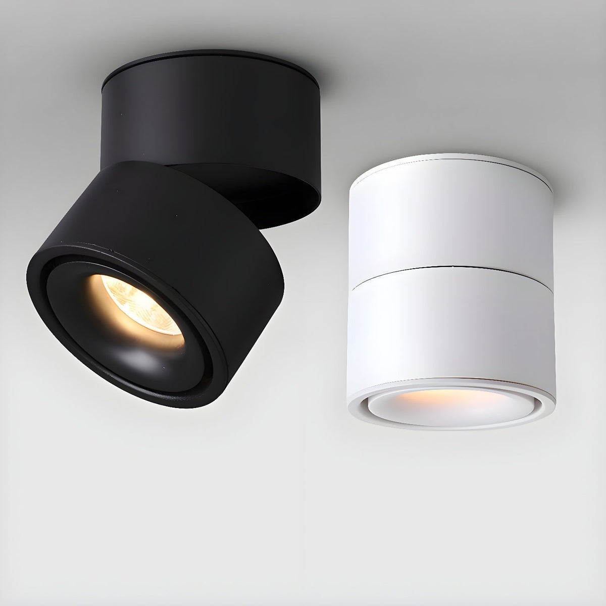 Verstelbare Plafondspot Aluminium Draaibaar Minimalistisch Design Zwart Wit Moderne Keukenverlichting | Sansoti