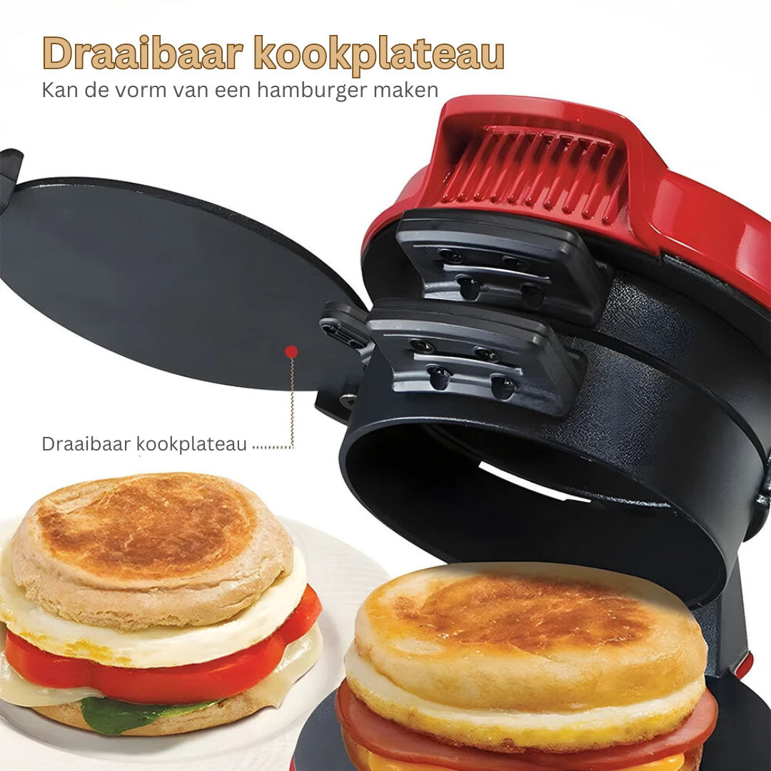 Elektrische Tosti-ijzer voor Perfect Gegrilde Broodjes & Sandwiches - Snelle Bereiding & Antiaanbaklaag | Sansoti