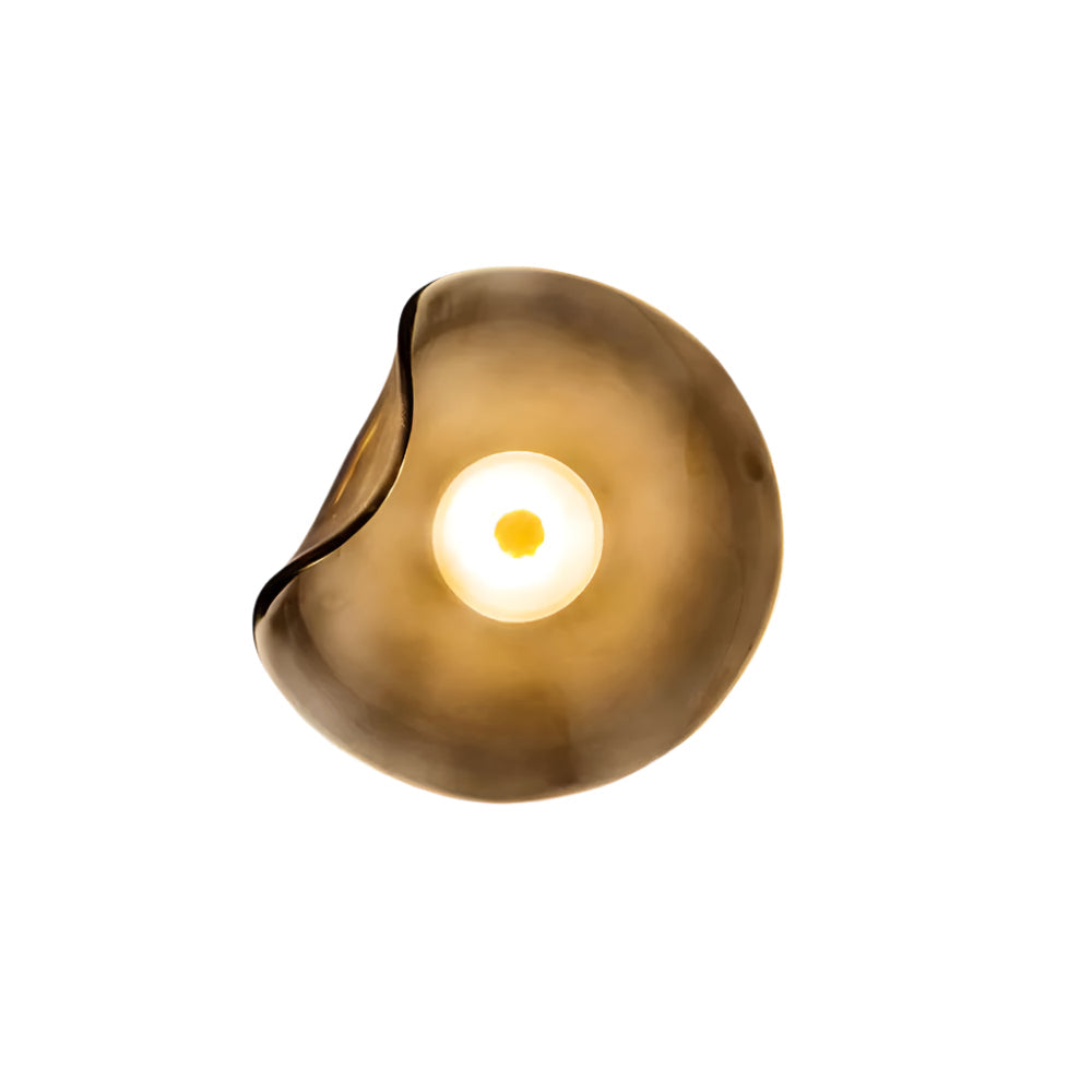 Applique Murale Verre LED 3000K Ambre Design Organique Salle de Bain Salon Éclairage Mural Moderne Lampe d'Ambiance Résistante à l'Humidité | Restfield