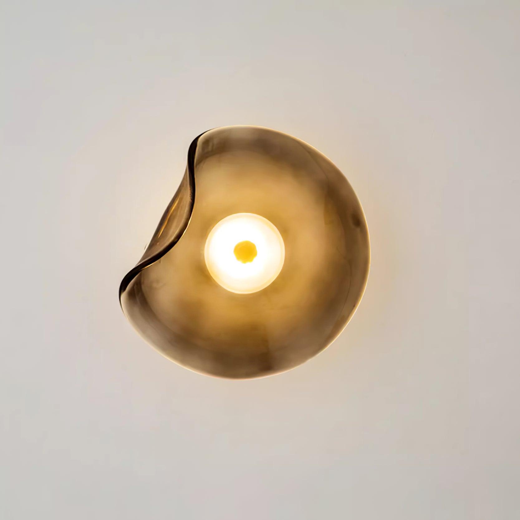 Applique Murale Verre LED 3000K Ambre Design Organique Salle de Bain Salon Éclairage Mural Moderne Lampe d'Ambiance Résistante à l'Humidité | Restfield